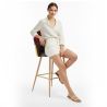 Buy Patchwork Upholstered Stool - Scandinavian Style - Bennett Multicolour 59945 at MyFaktory